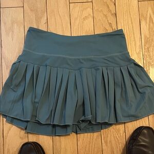 Teal Pleated Women's Skirt